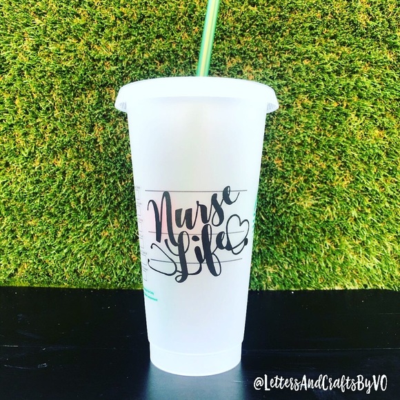Starbucks Other Inspired Nurse Life And Heartbeat Cups Poshmark